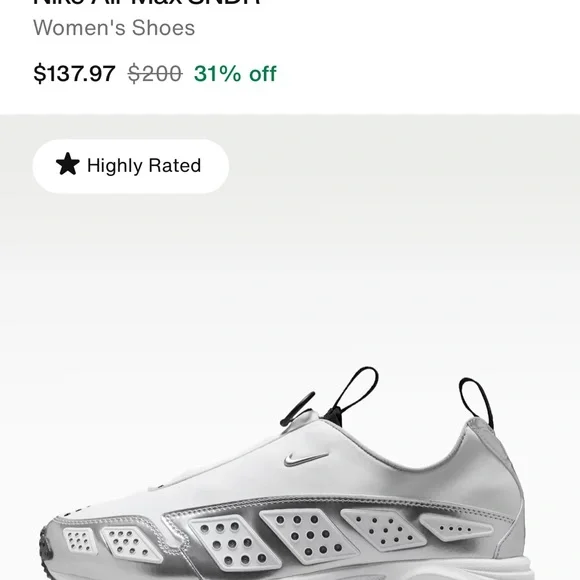 Nike Air Max SNDR—-White and Black - Picture 6 of 7